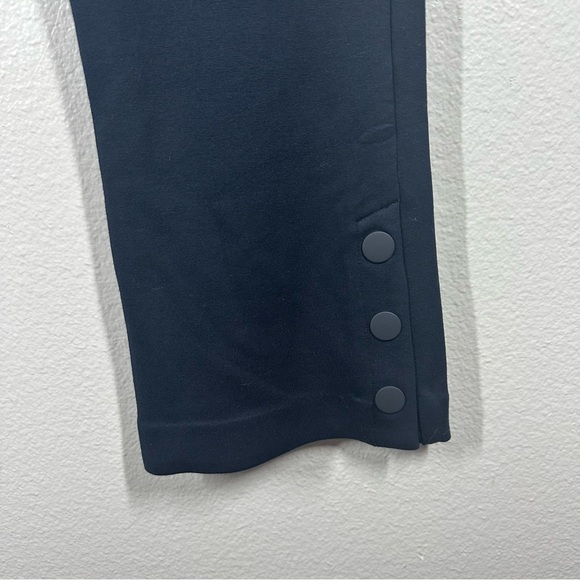 Cabi Keen Kick Flare Pants Women's 6 Navy‎ Blue Ponte Knit Ankle Crop Career - Picture 2 of 9